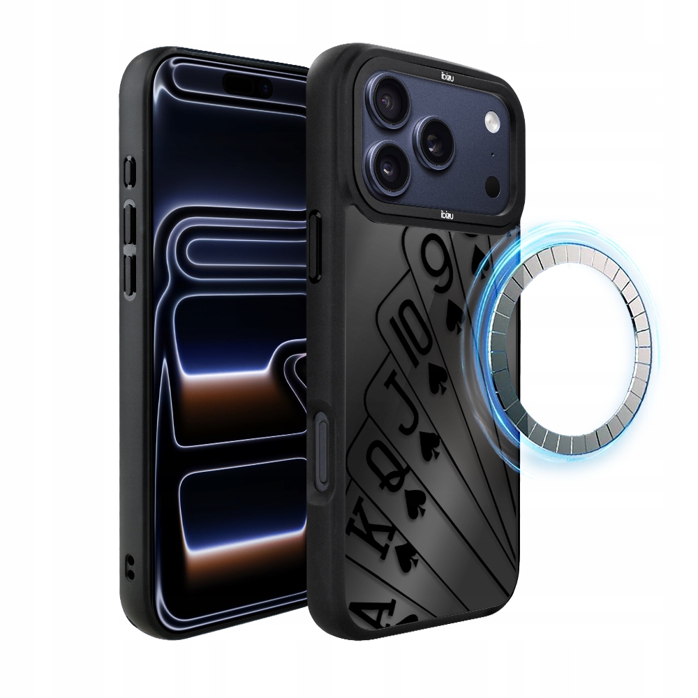 Pouzdro Ibizu DropGuard Matné s MagSafe pro iPhone 17 Pro Max, hrací karty