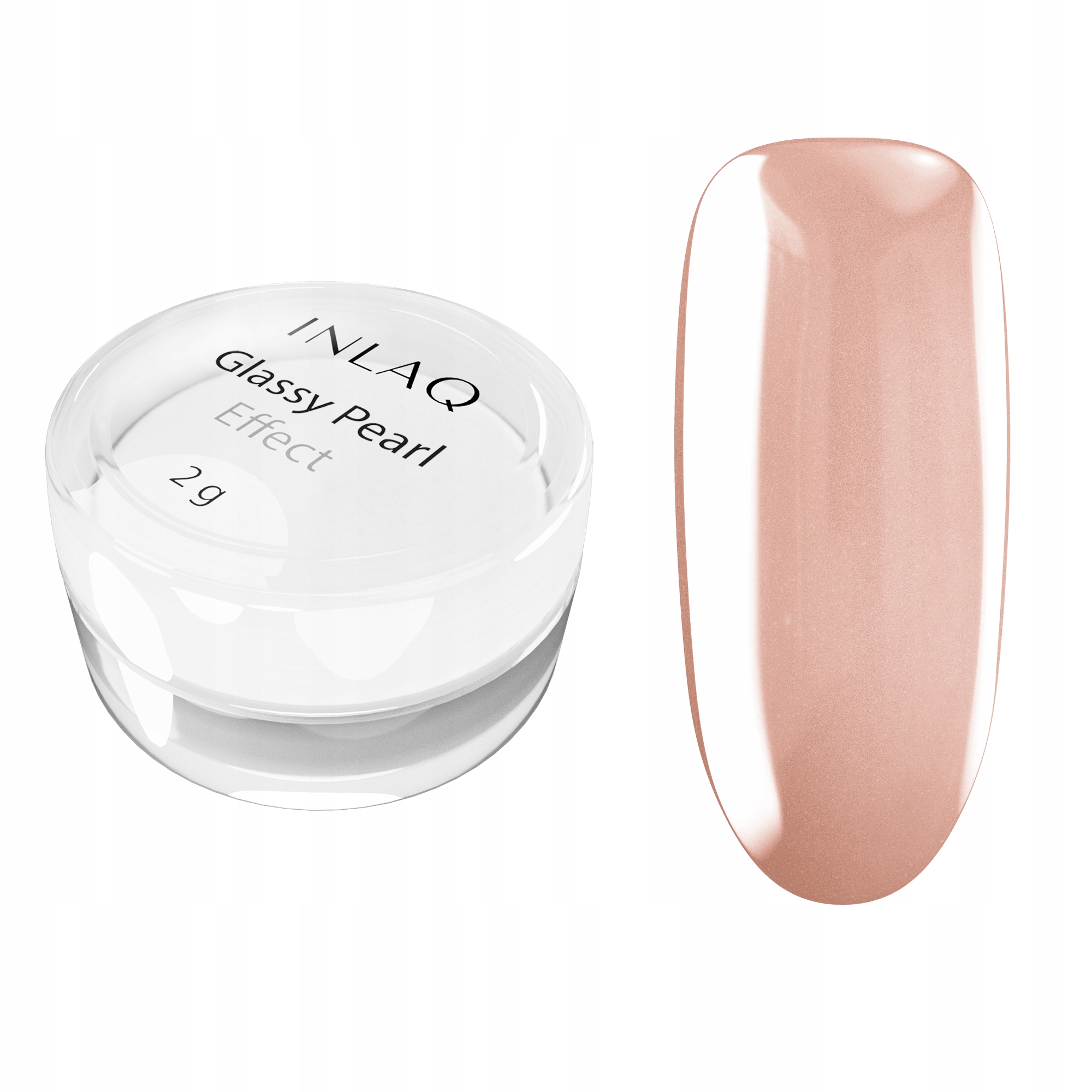INLAQ Pyłek do Paznokci Efekt Lustra - Perłowy Pyłek do Zdobień 2g