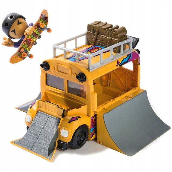 Tech Deck Sk8 Crew Trasovací autobus a skatepark 2v1 s figurkou 20148720