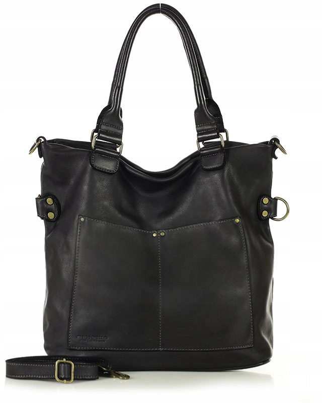 Duża torebka damska Shopper na ramię Miękka skóra