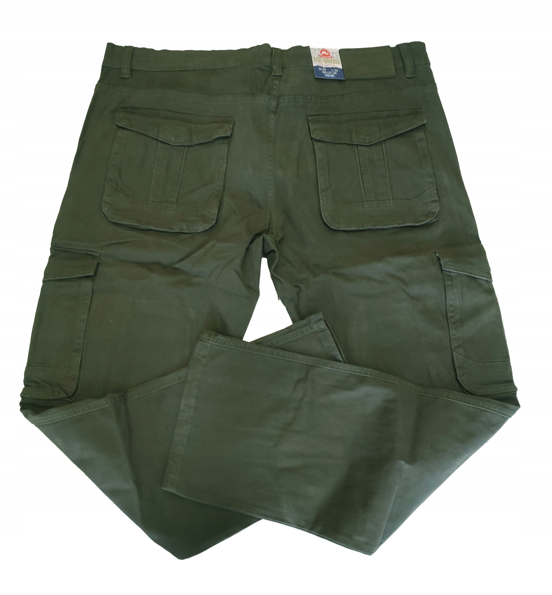 6XL Big Men Velké Kapsáče Oliva Army Streč 124CM