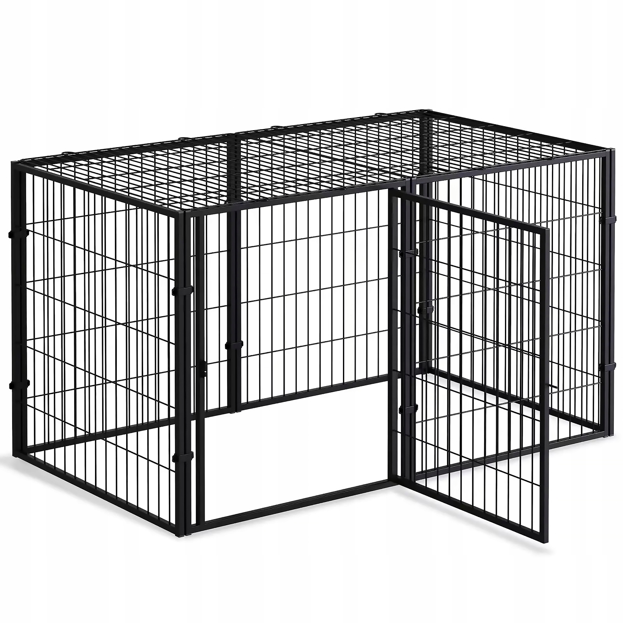 Uzamykatelná Kotec Klec Pro Psa Z Kovu, Výběh Pro Králíka, 6 Panelů