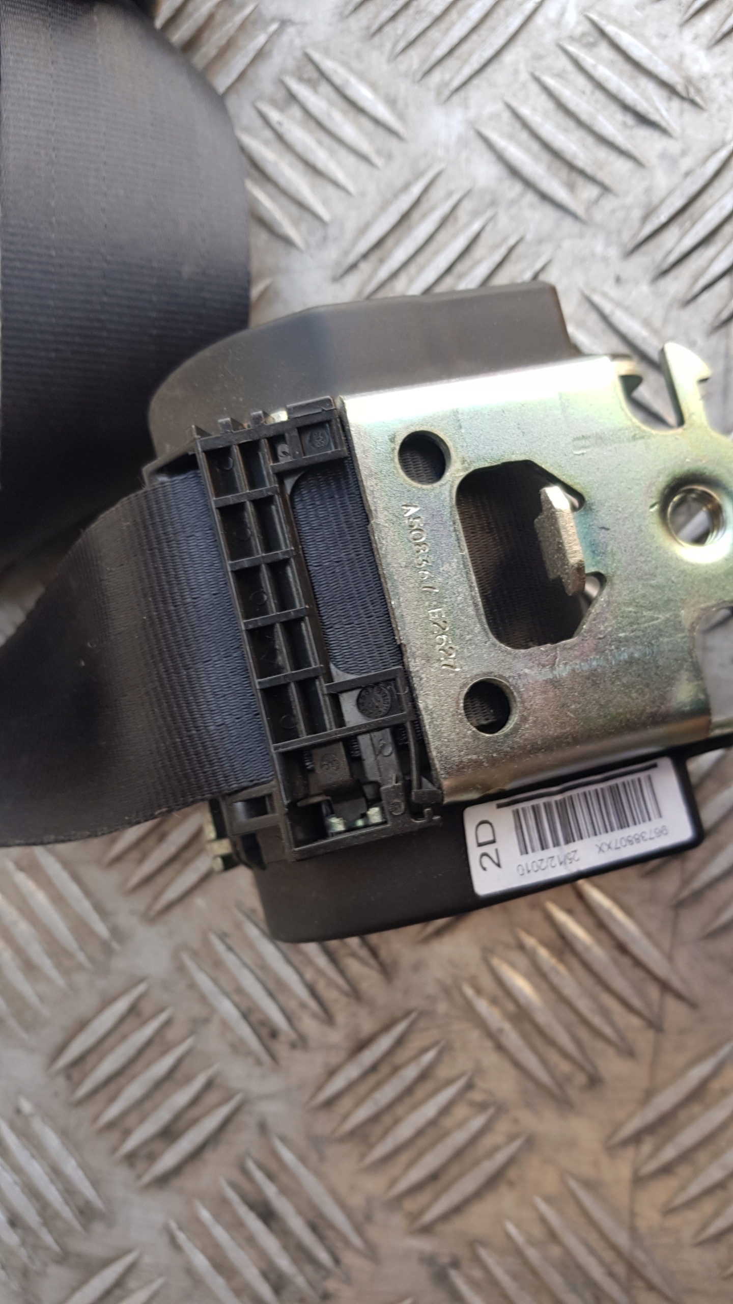 PEUGEOT 207 Gurten Sicherheits links heck A508367