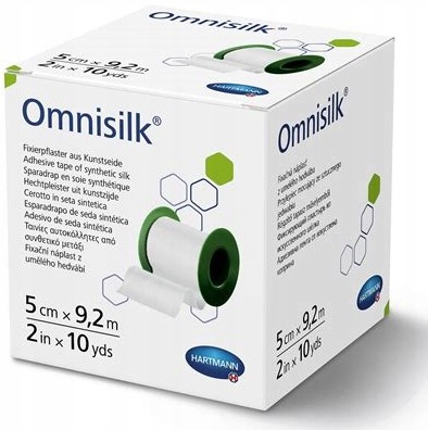 

Hartmann Omnisilk 5cm x 9,2m plaster z jedwabiu
