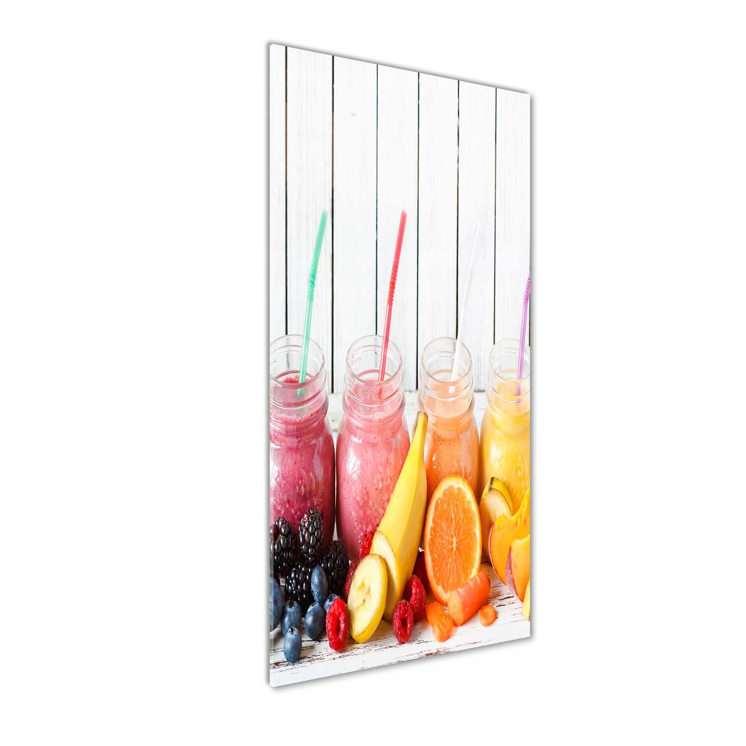 

Foto obraz na szkle Kolorowe koktajle 50x125 cm