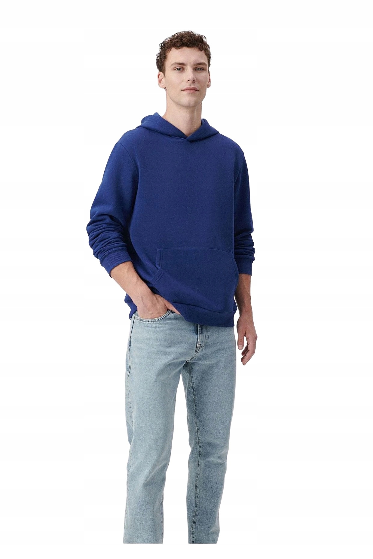 Mavi Pánská Mikina S Kapucí Modrá Hladká Bavlna Polyester M 5DA