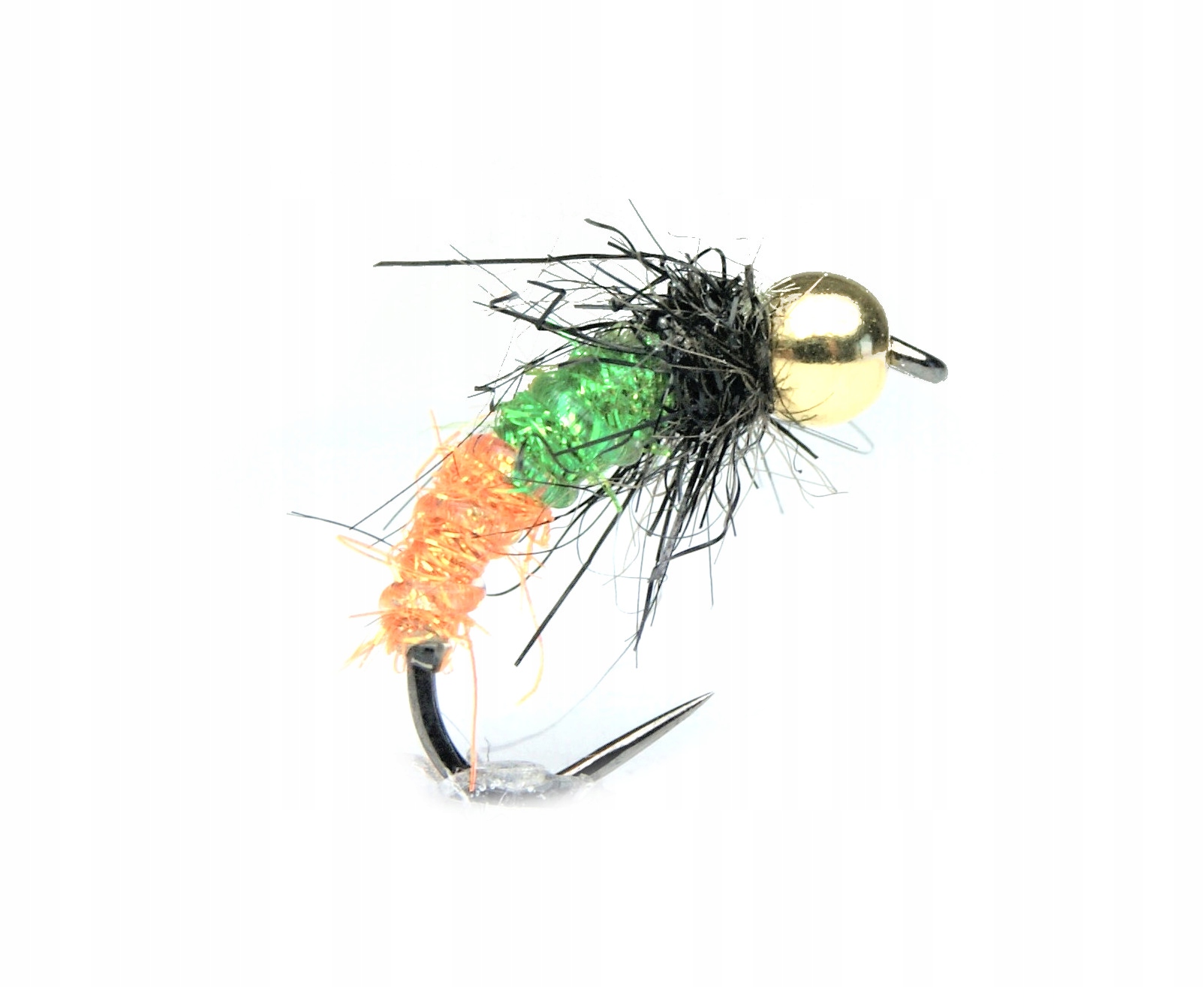 

Attractor nymph fluo orange and green