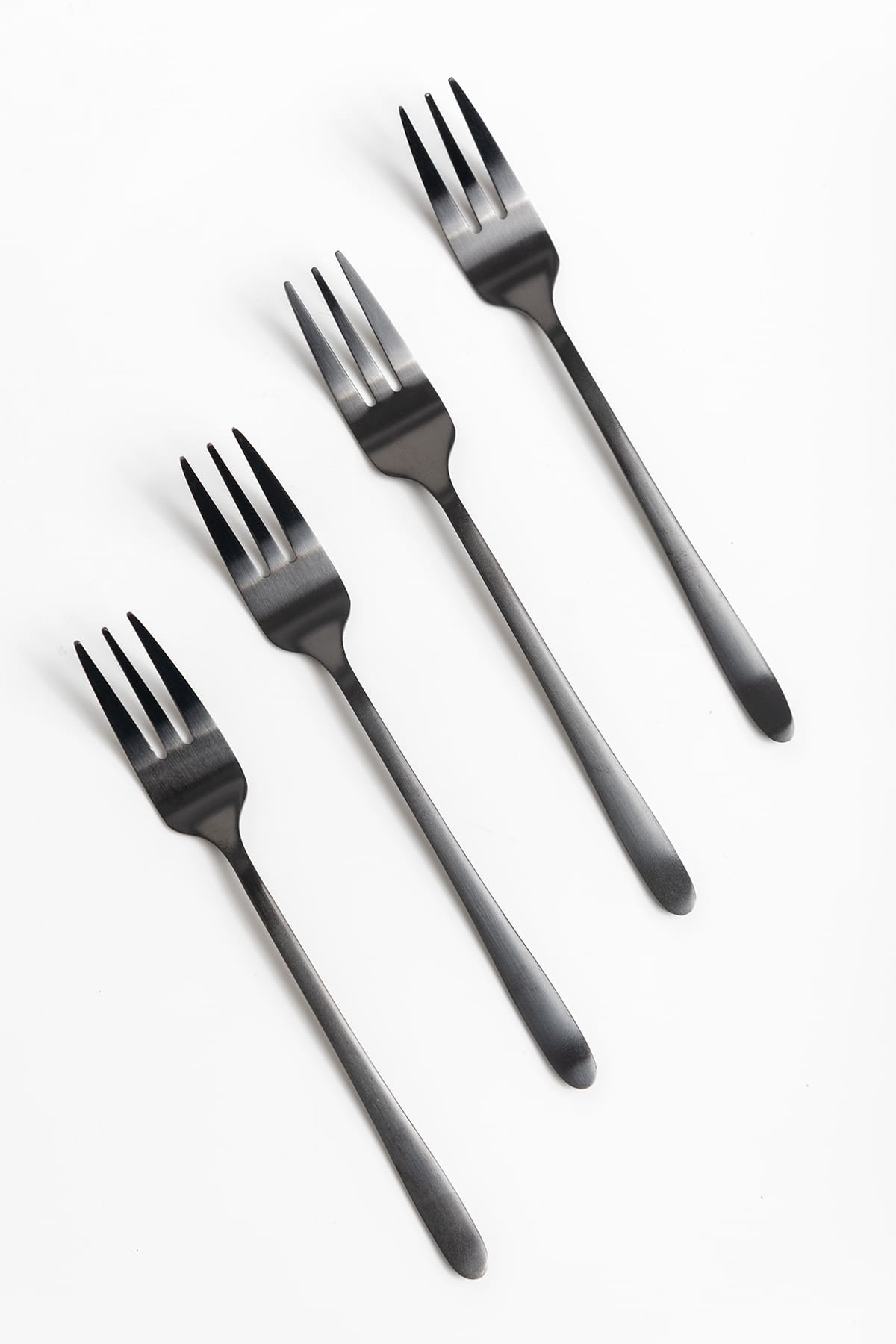 Widelczyki ze stali nierdzewnej grafit 4 szt