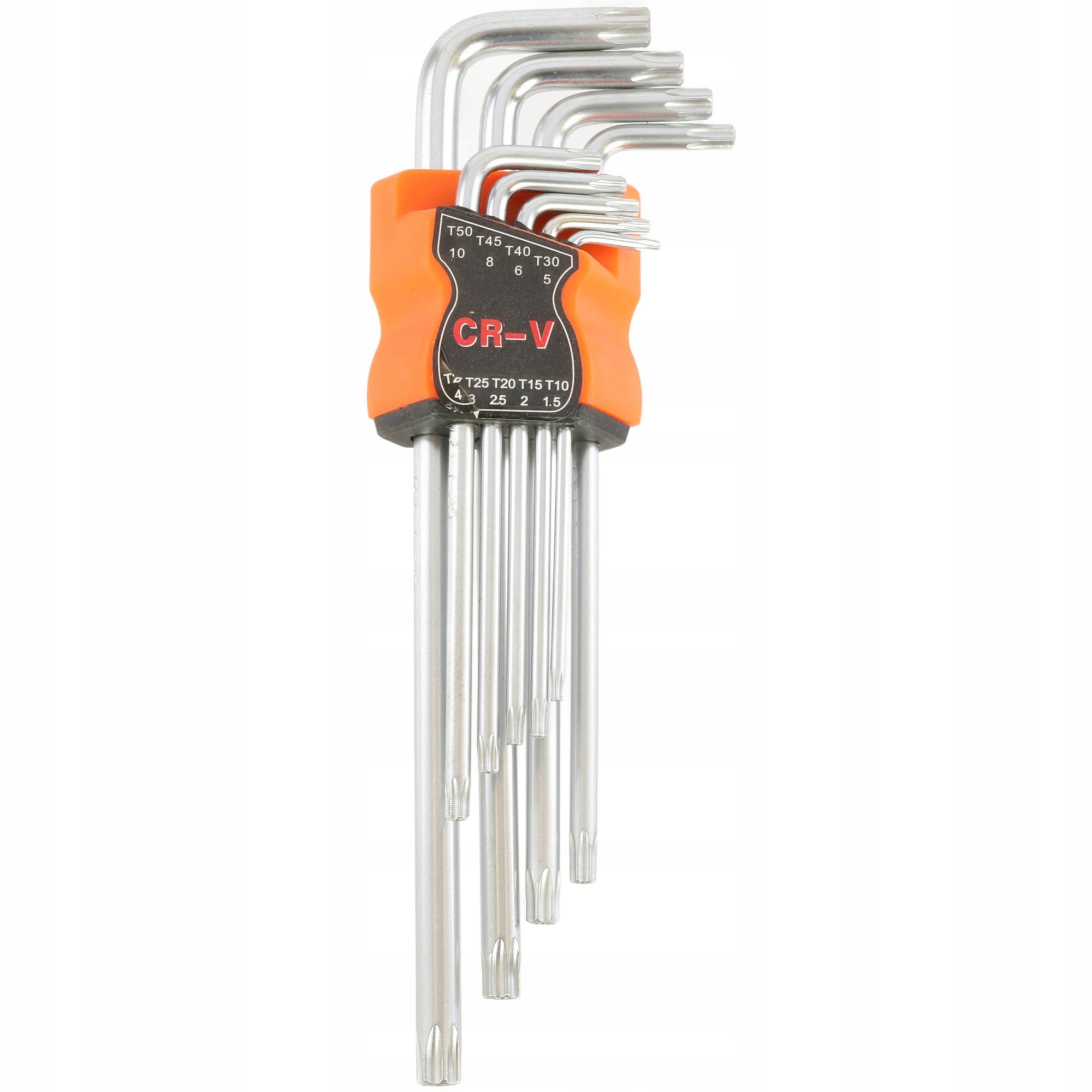 Klucze Torx 9 szt Długie T10-T50 Twarde Etui