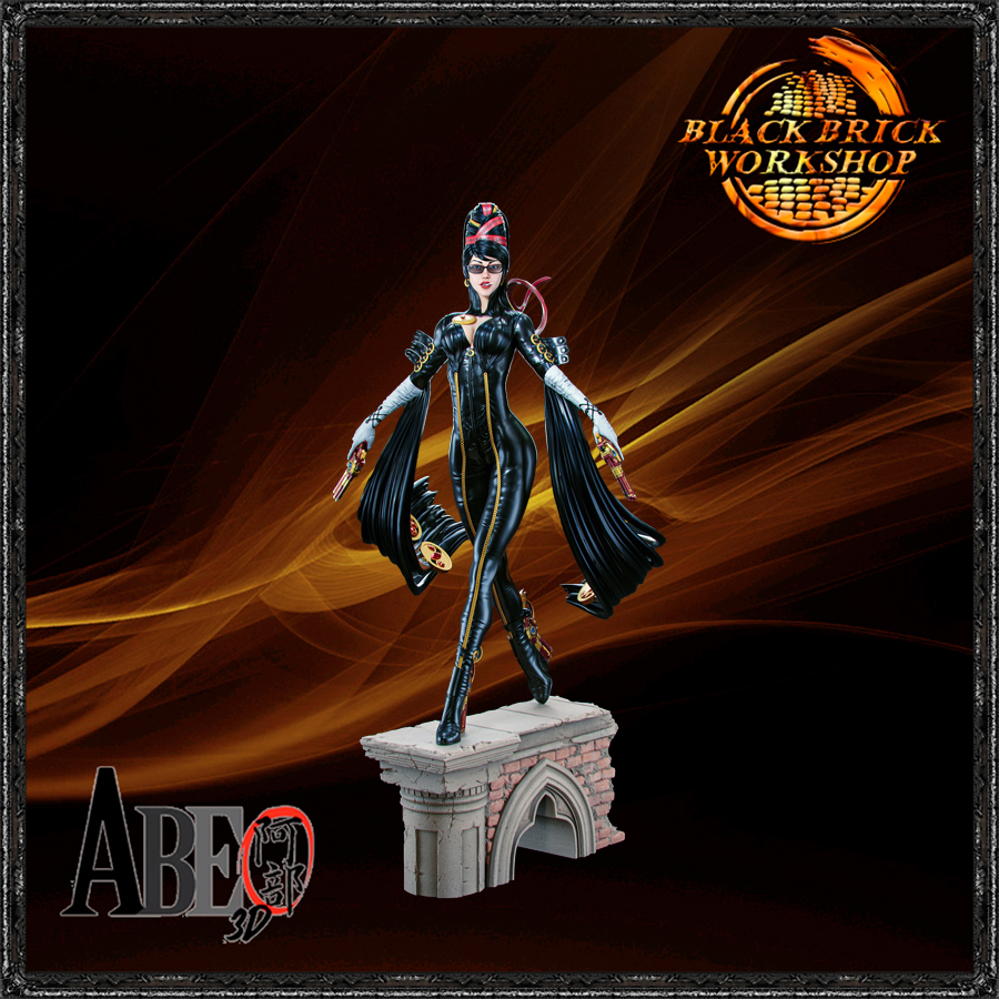 Bayonetta Neupravená Abe 3D Měřítko 1/24 (75mm) (sfw) 3D tisk