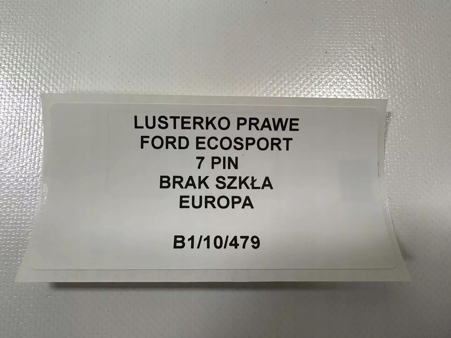 mirror right FORD ECOSPORT 7 PIN EUROPA original