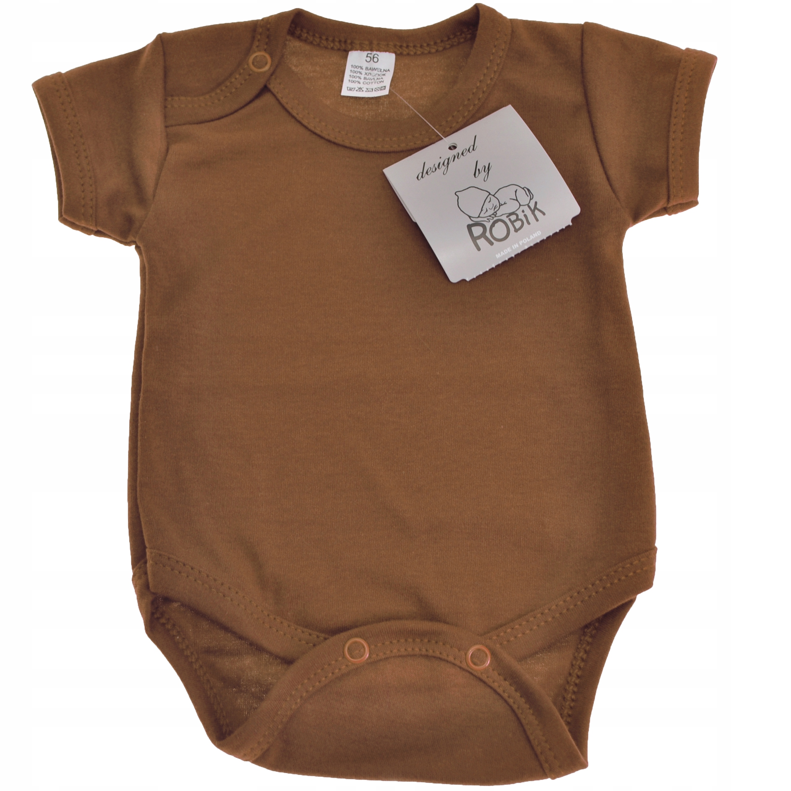 

Brązowe Body krótki rękaw r.80 Robik