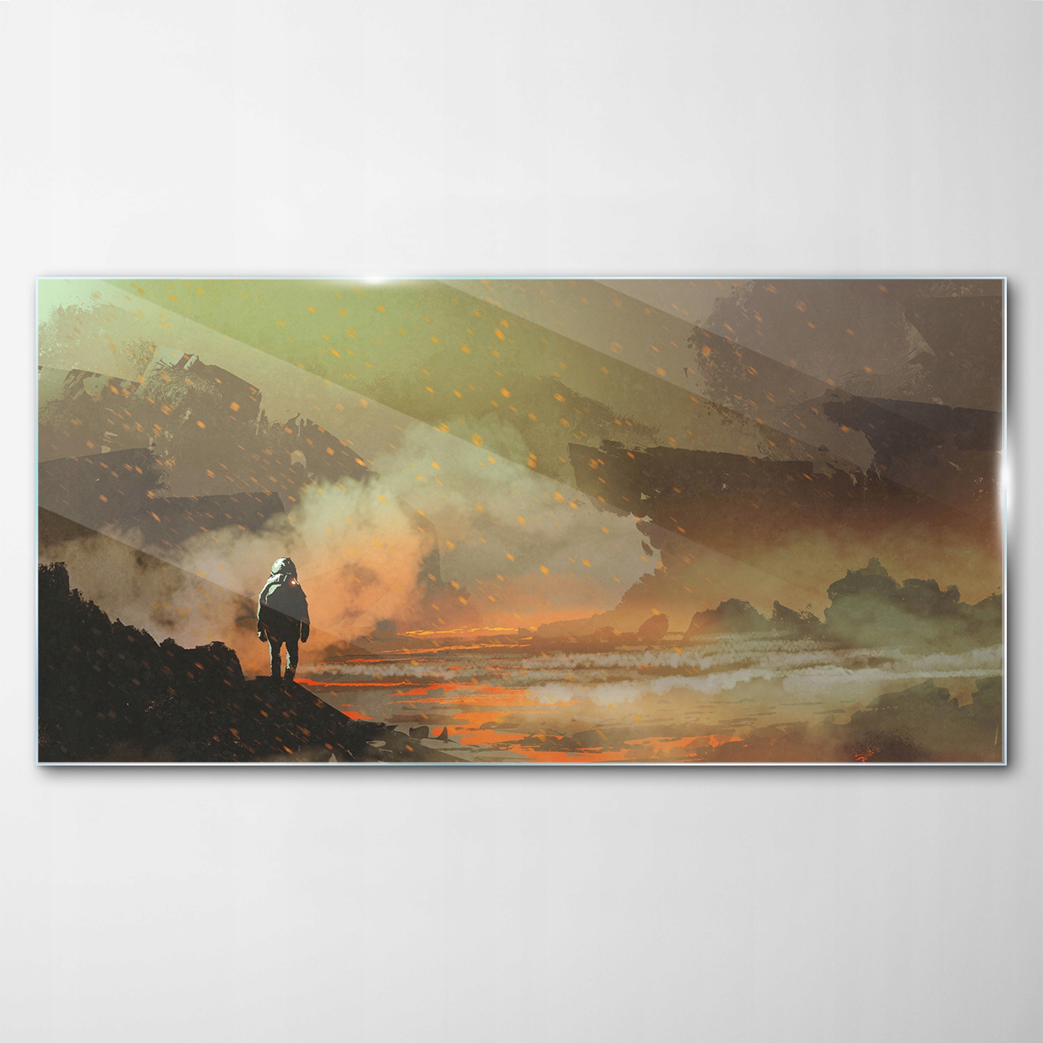 

Hartowany Obraz Szklany Astronauta Planeta 120x60