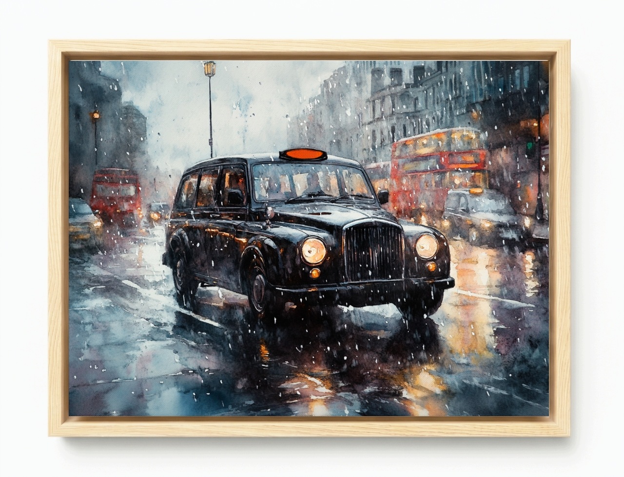 Obraz Rama American Box Auto Taxík Tarifa Anglie Londýn 80x60