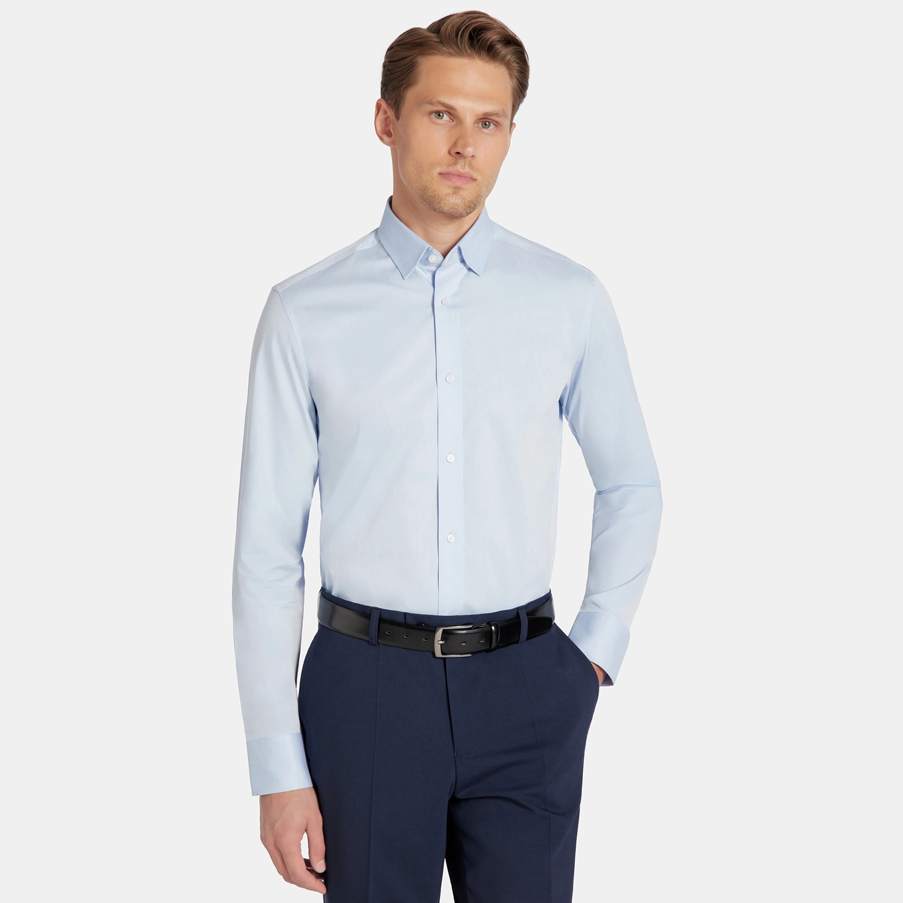 Pánská košile v modré barvě Slim Fit Pako Lorente vel L