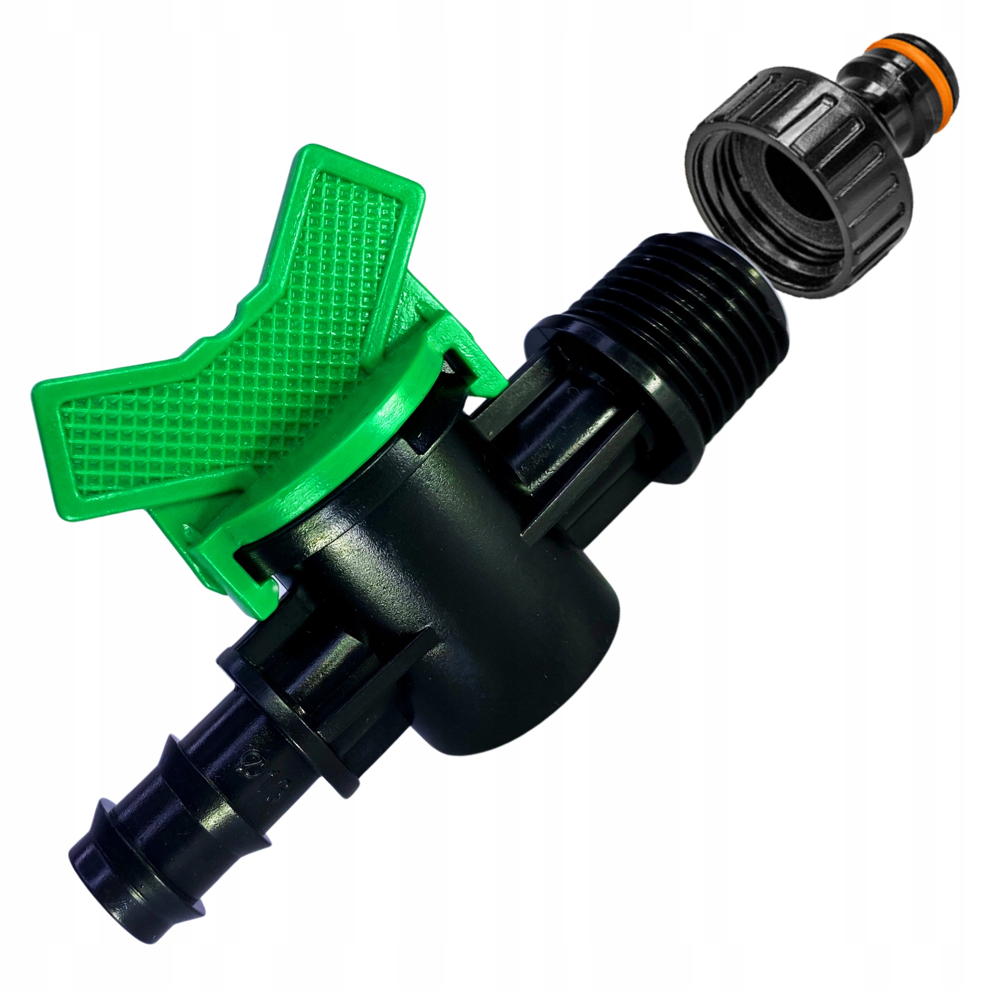 ZAWOREK Z PRZYŁĄCZEM ZAWÓR DO LINII KROPLUJĄCEJ NA WĄŻ RURA LINIA WTYK Fi16