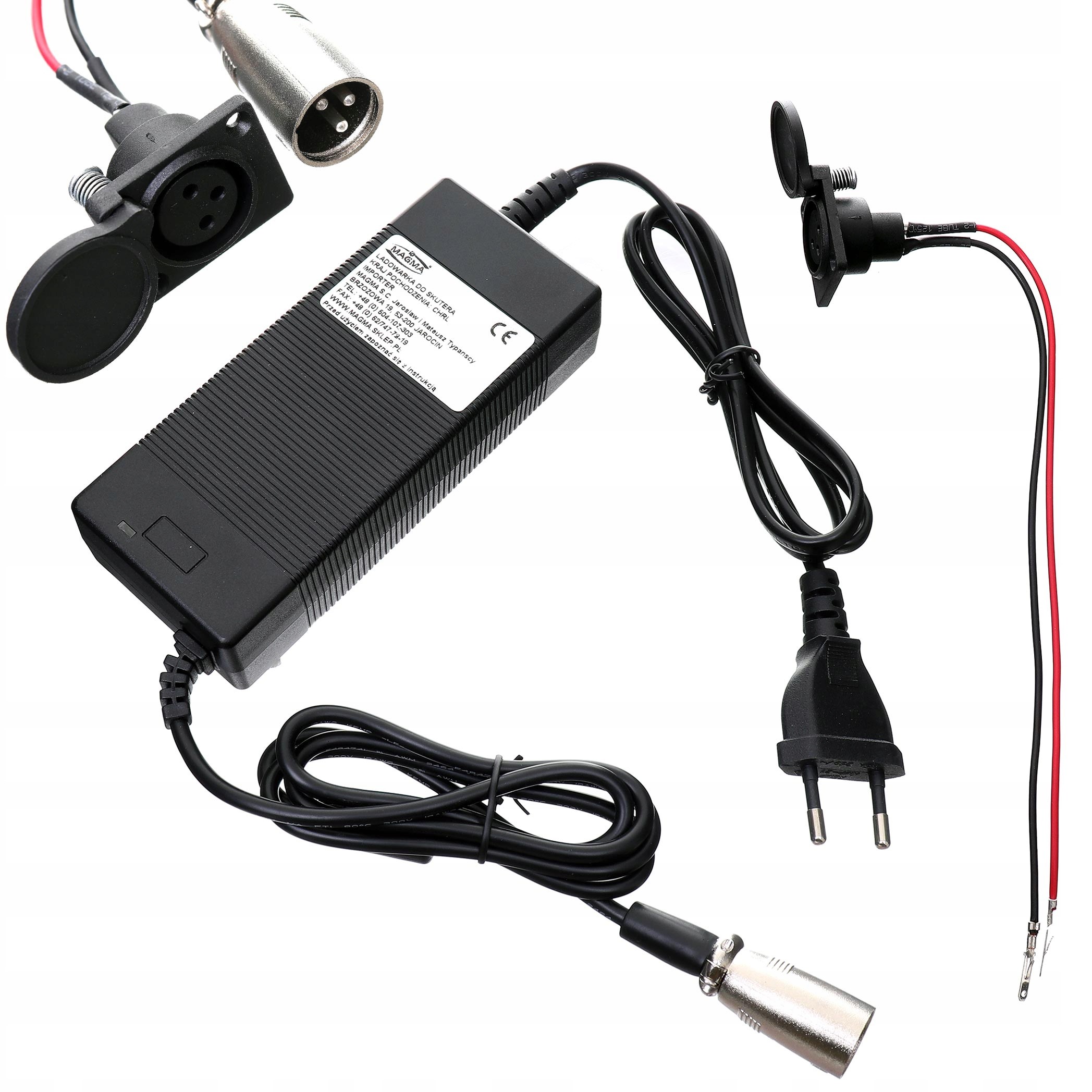 

Ładowarka skuter Hulajnogi Elektrycznej 24V 3A