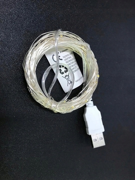 LAMPKI DRUCIK 100 LED USB CIEPŁY BIAŁY Zastosowanie wewnątrz