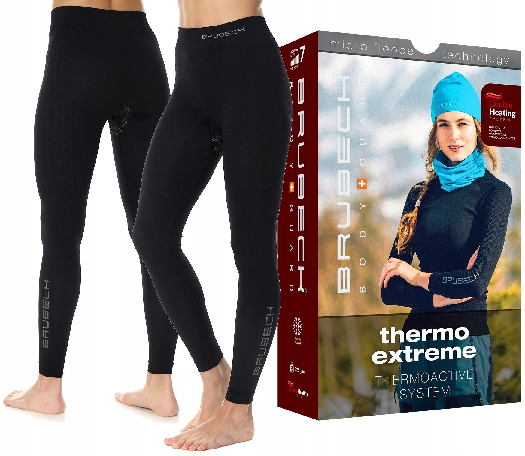 Brubeck Thermo Ciepłe Legginsy Getry Termiczne Do Wielu Aktywności -L