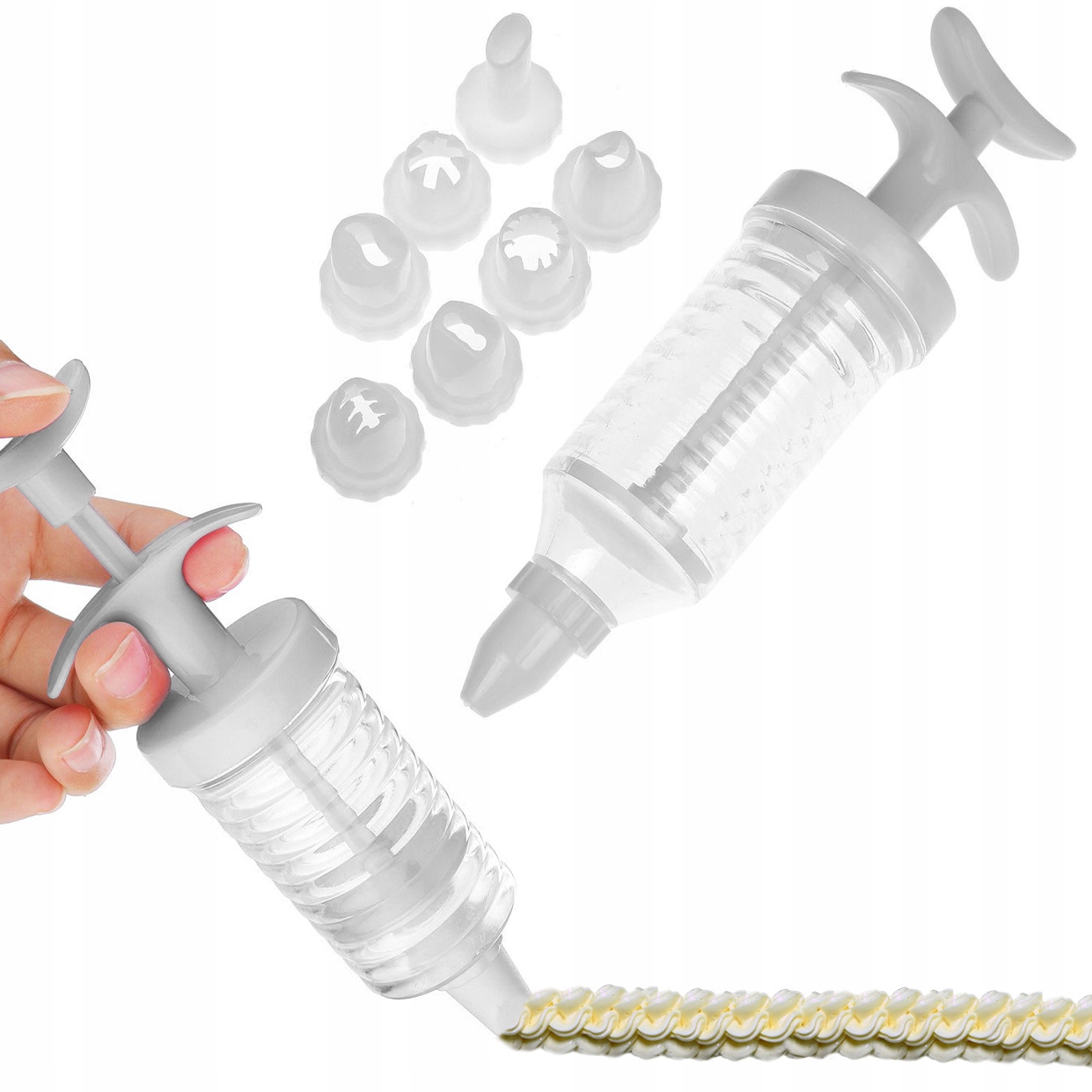 DEKORATOR DO CIAST tortów szpryca 8 końcówek masy Rodzaj akcesoriów dekorator