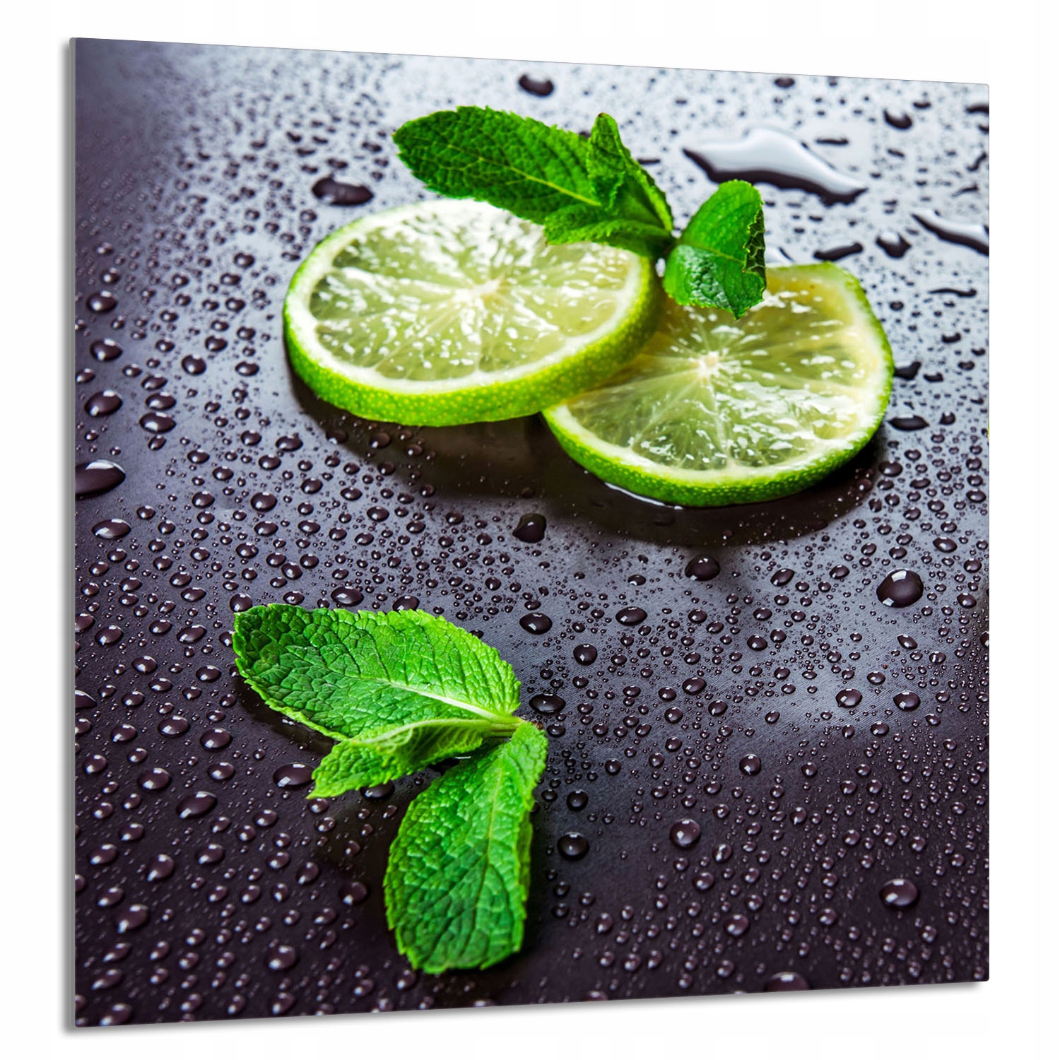 Skleněný Panel Do Kuchyně 60x65 Limetka Tvrzené Sklo