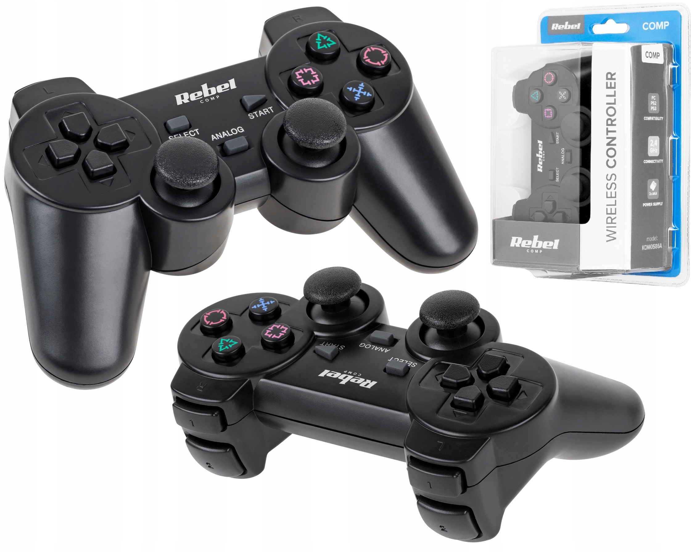 

Pad Kontroler Bezprzewodowy Pc PS2 PS3 Gamepad