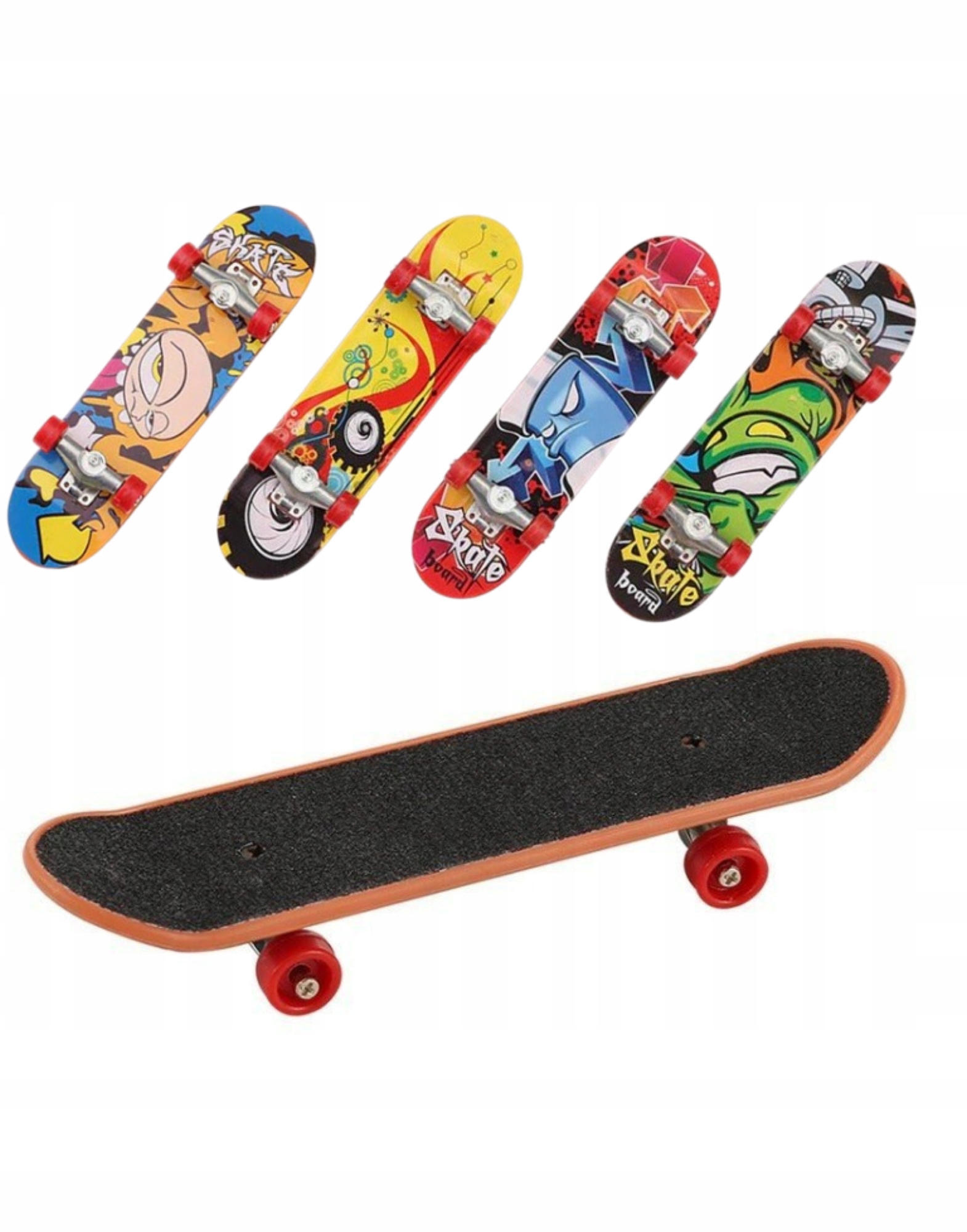 Zestaw 4 mini fingerboardów i 2 desek RegMag FB-02-A