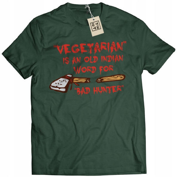 

Koszulka Vegetarian Bad Hunter zielona L