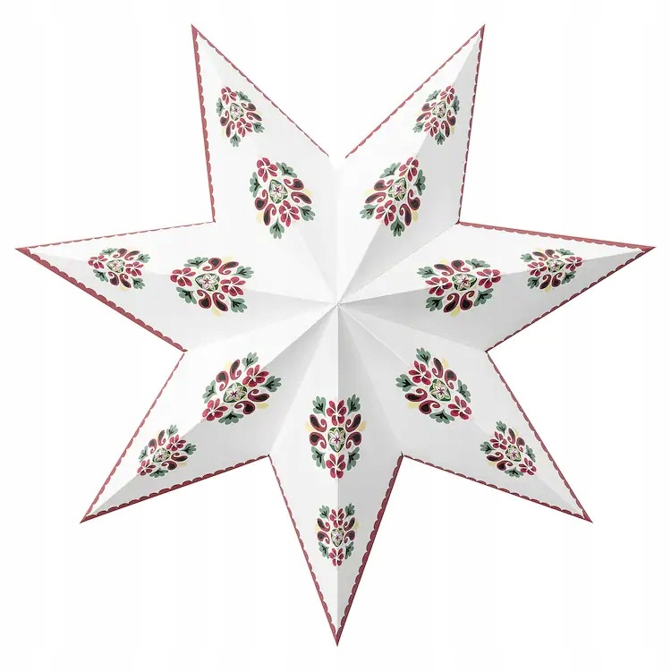 

Ikea Strala Klosz Lampy Gwiazda Biała Folklor 48cm