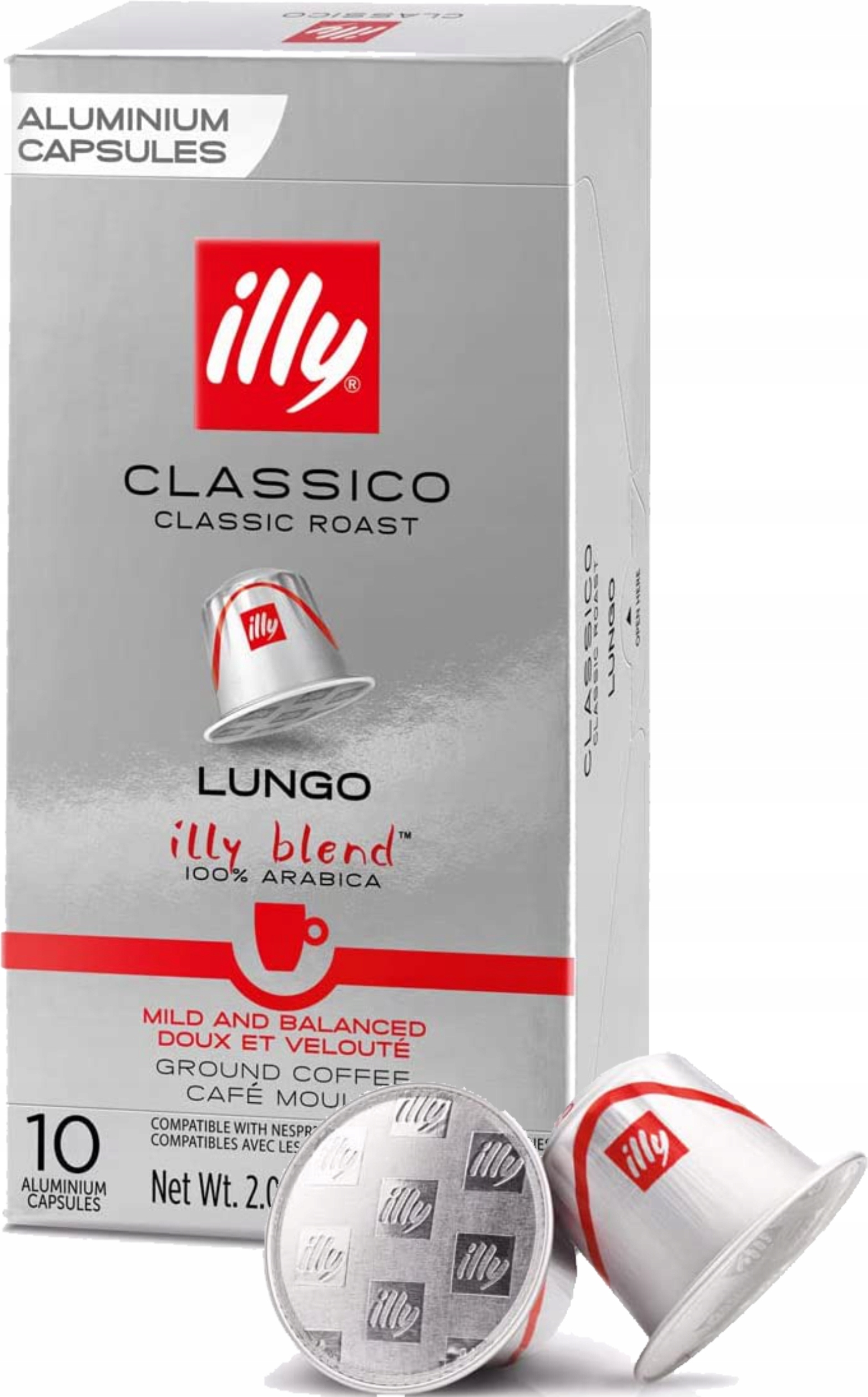 Kapsułki do Nespresso Illy Lungo Classico 10 sztuk 12609151089 Allegro.pl