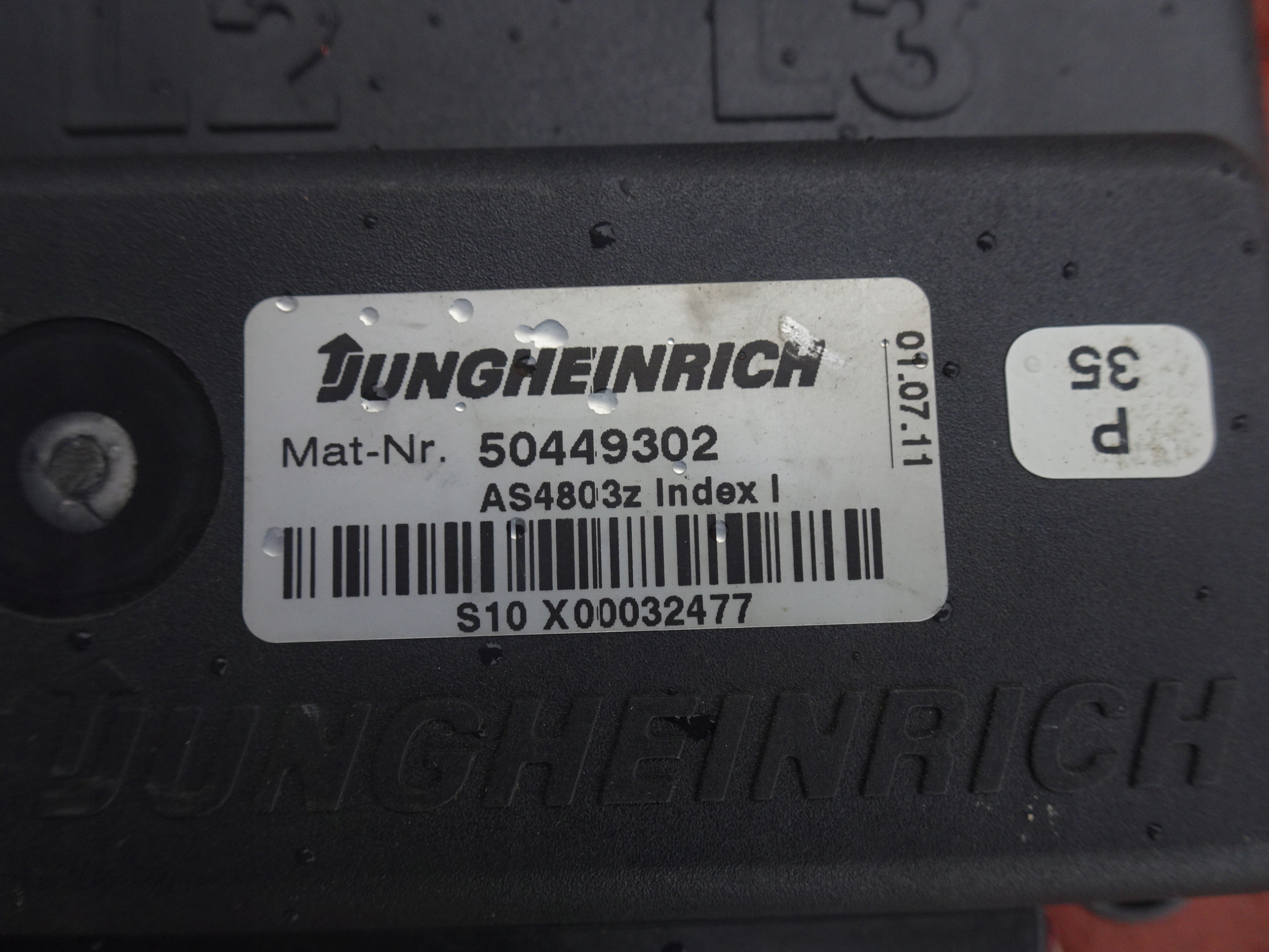 FALOWNIK JUNGHEINRICH AS4803Z 50449302 INDEX I Maksymalna moc 4.4 kW