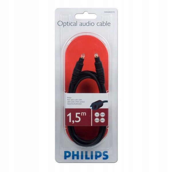 PHILIPS KABEL OPTYCZNY TOSLINK SWA2302W/10 1,5M ŚWIATŁOWODOWY