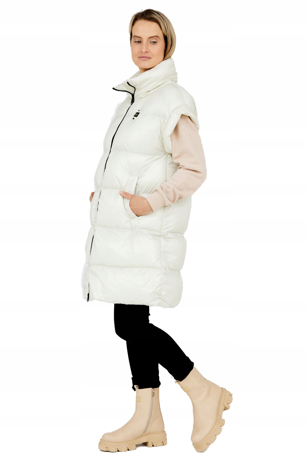 Blauer Dlouhá ecru vesta Daisy S