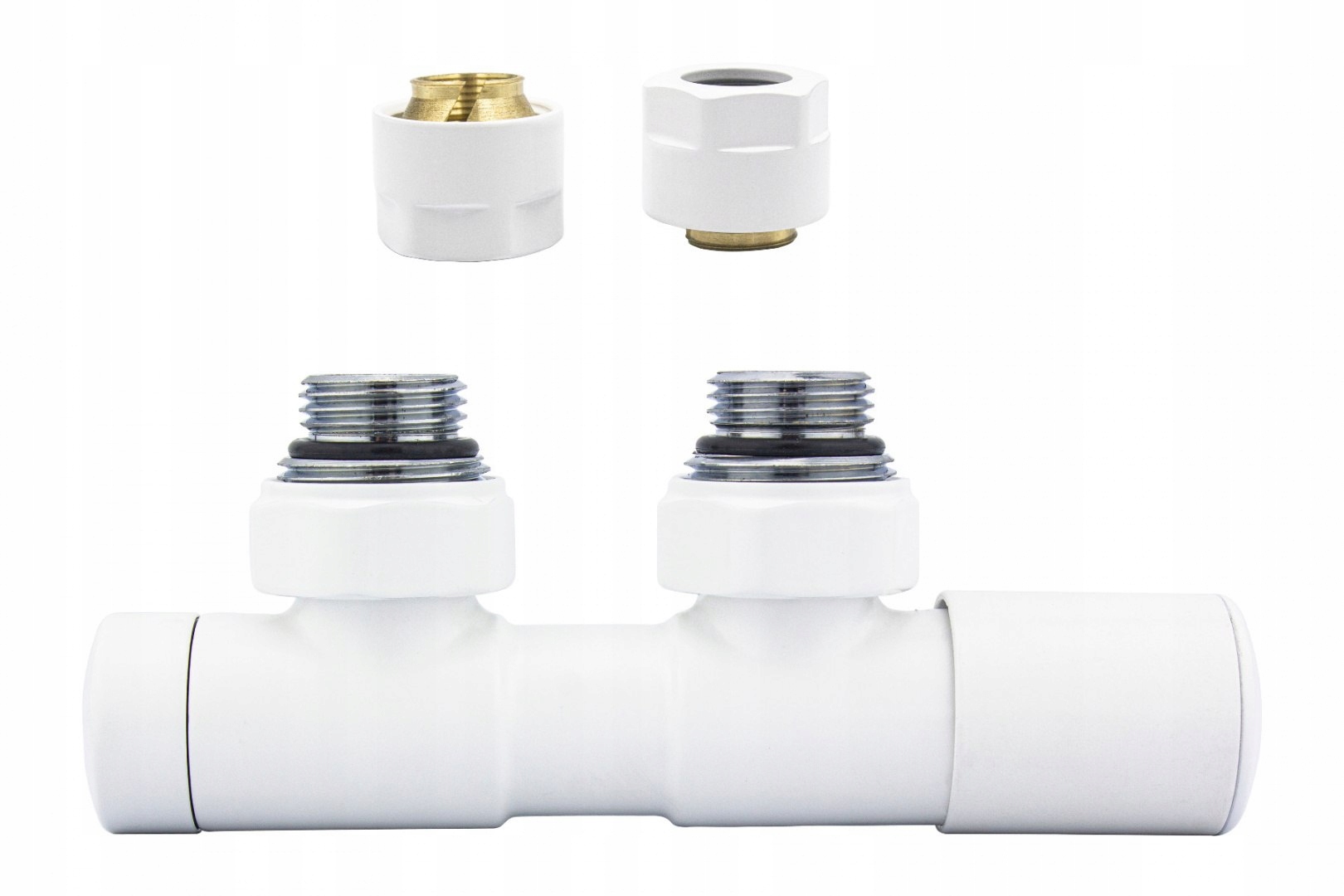Ventil reg 50 mm Twins bílý mat pravý Cu