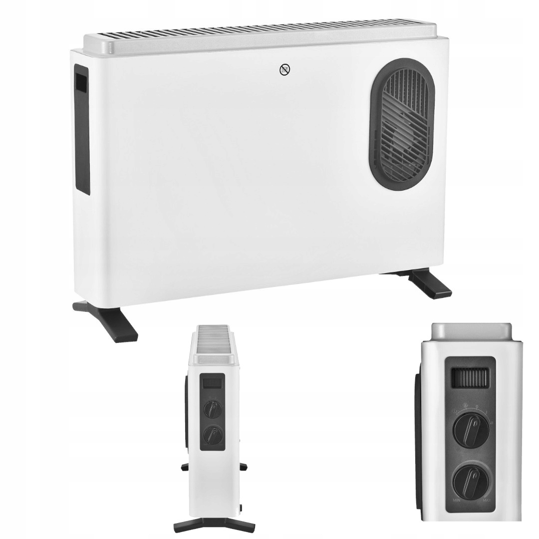 Elektrický konvektorový ohrievač 2000 W s termostatom
