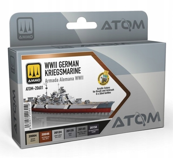 Ammo Mig 20600 Atom Beginners Set Ships Vol.1 sada barev 6x20 ml