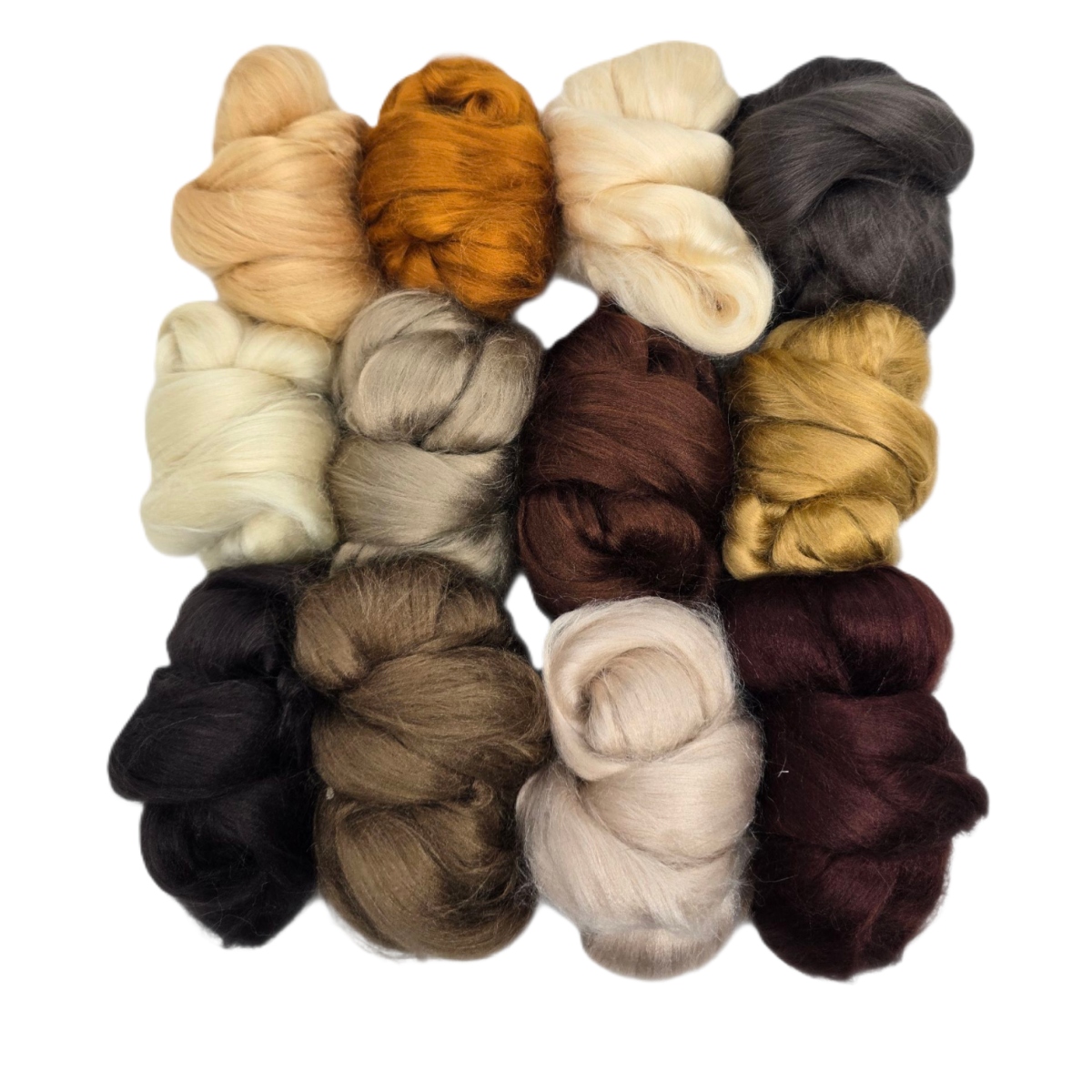 Viskózová česanka, viskóza na vlasy andílka Set 12x20 g, 240 g