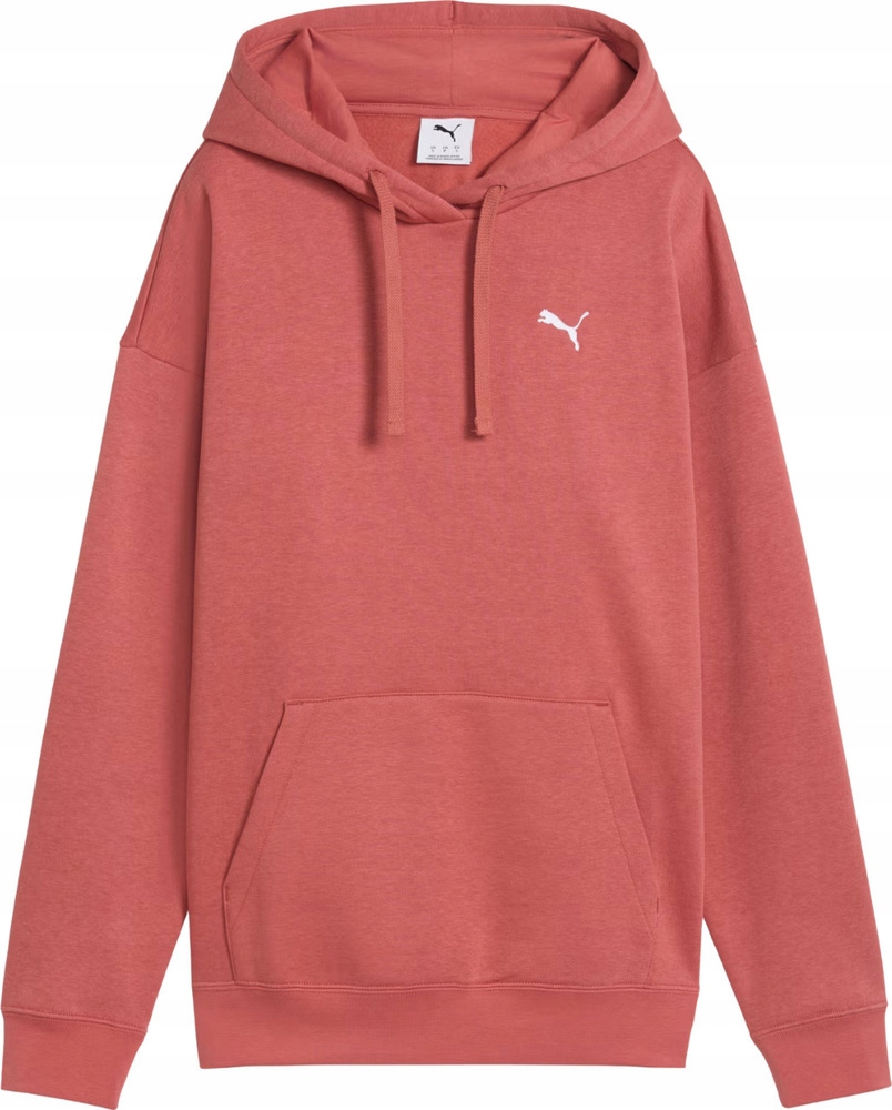 Mikina Puma Ess Relaxed Hoodie Fl Červená 684976 60 vel. M