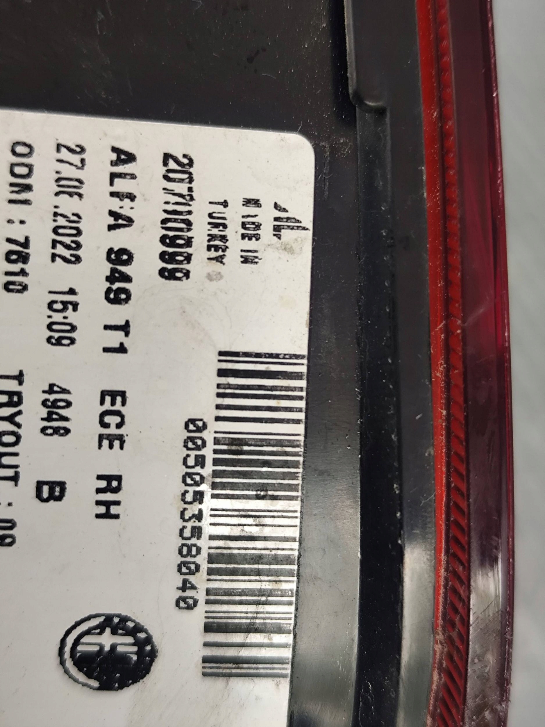 ALFA ROMEO STELVIO light rear right 00505358040