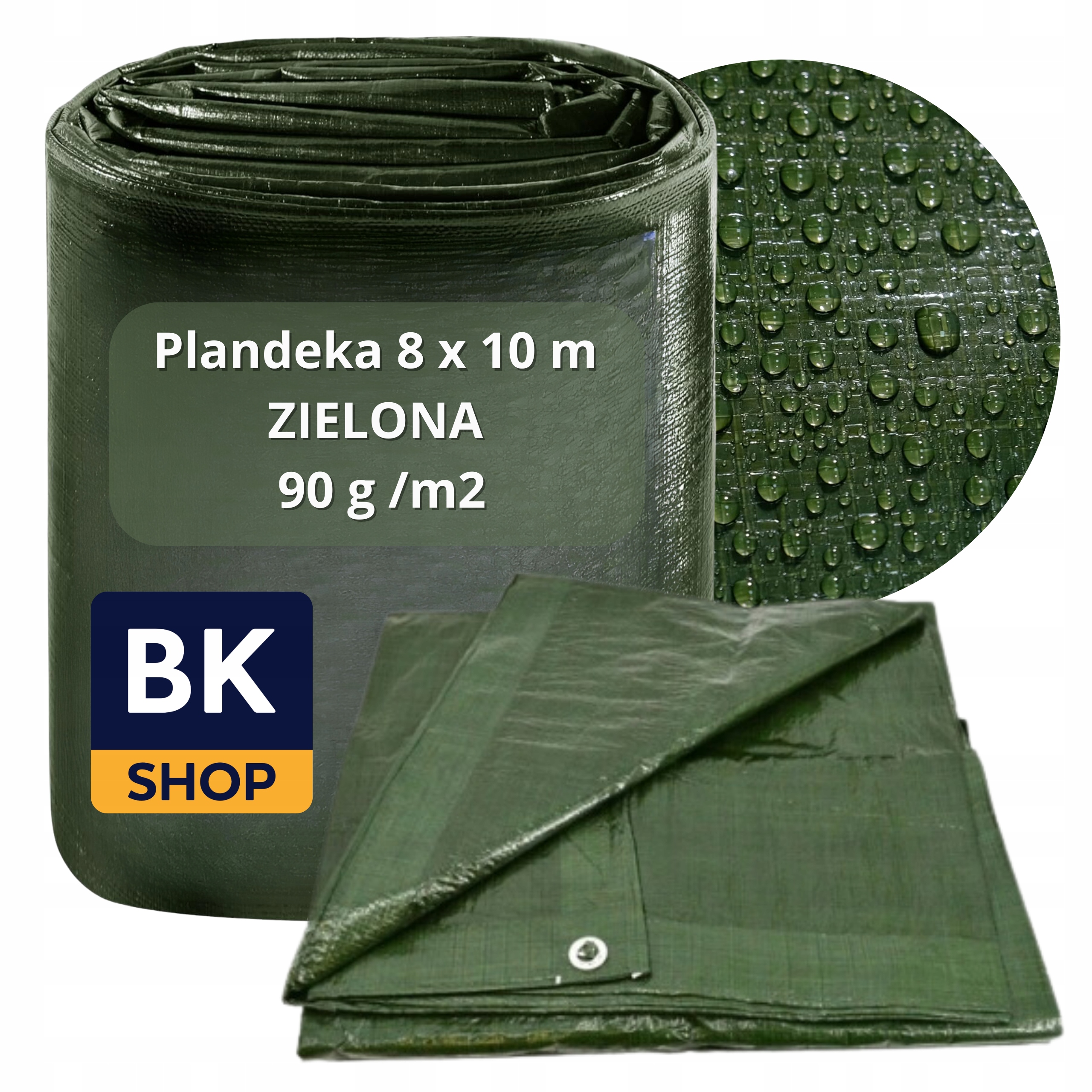 Plachta Hrubá 8x10 m Plachta Mrazuvzdorná Voděodolná Vyztužená Silná