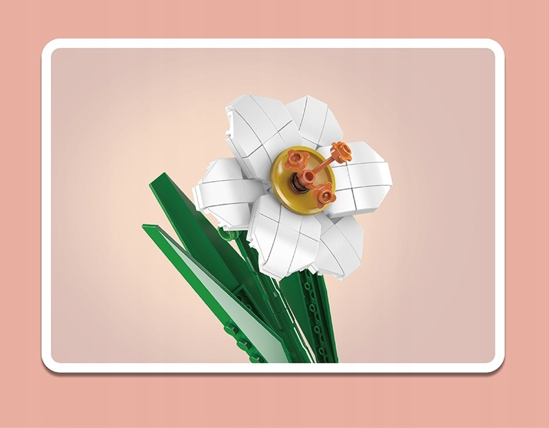 NARCYZ SZTUCZNE KWIATY KLOCKI KONSTRUKCYJNE MOULD KING KWIATEK DO WAZONU Marka Mould King