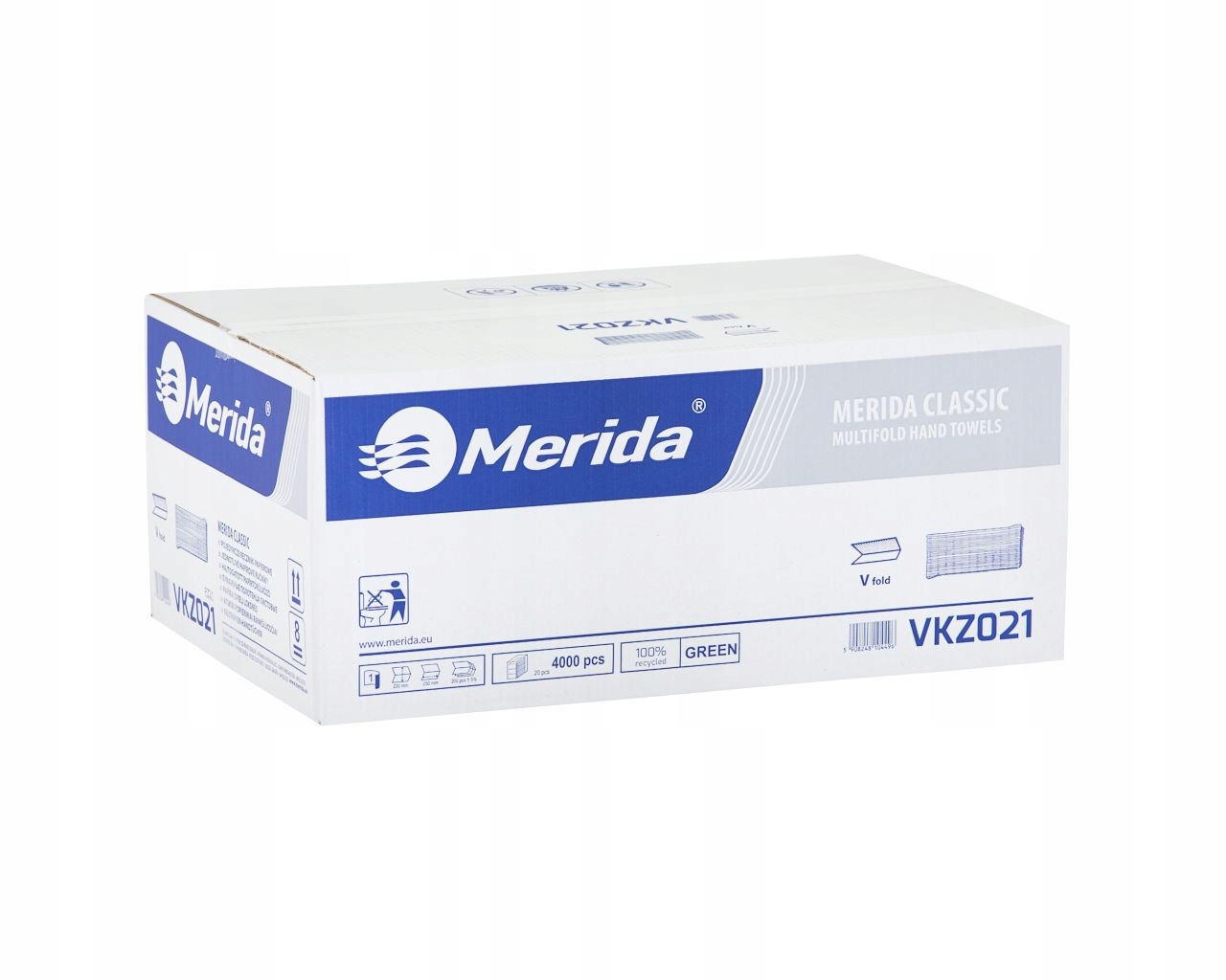 Levně Merida Calssic Papírové Ručníky Zelené 4000 Ks