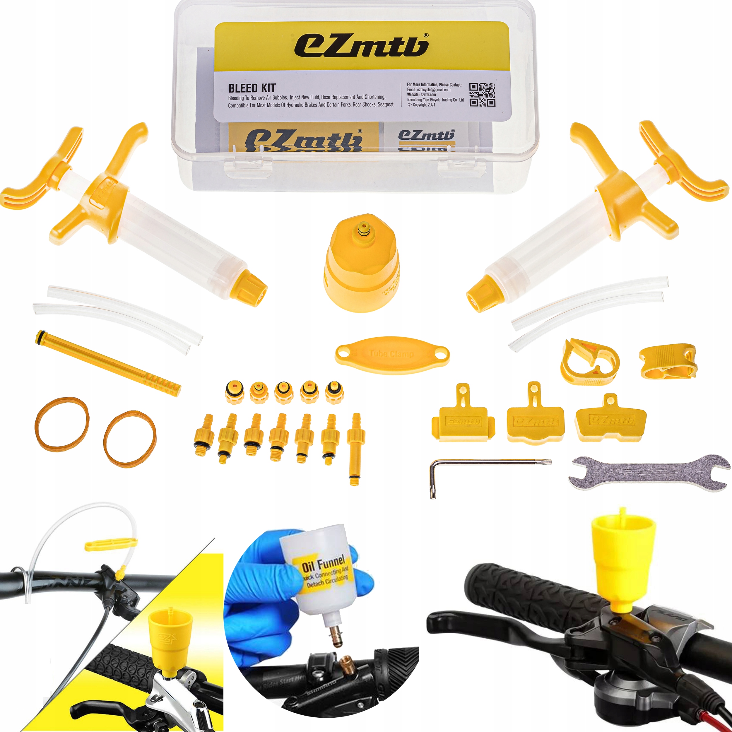 ZESTAW ODPOWIETRZANIA HAMULCÓW ROWEROWYCH MEGA SHIMANO TEKTRO EAN (GTIN) 5901801508113