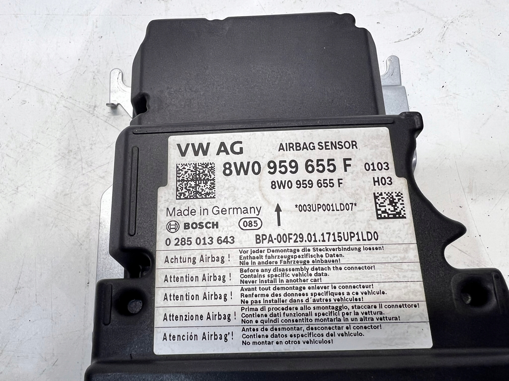 SENSOR airbag airbag AUDI A4 B9 A5 8W 8W0959655F