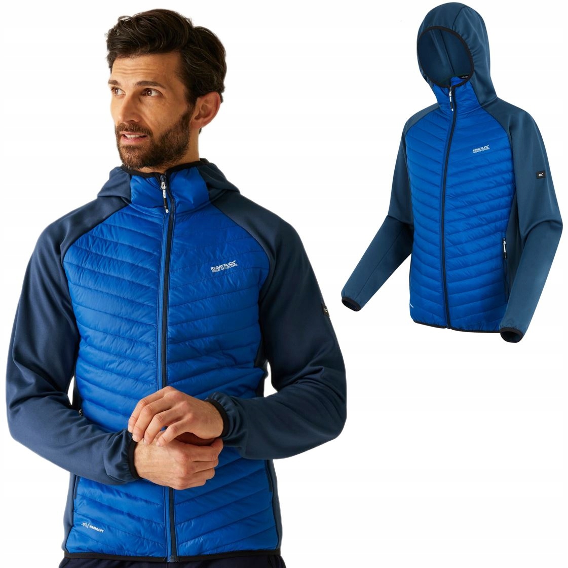 Kurtka Męska Regatta Andreson Hybrid L Snorkel Blue