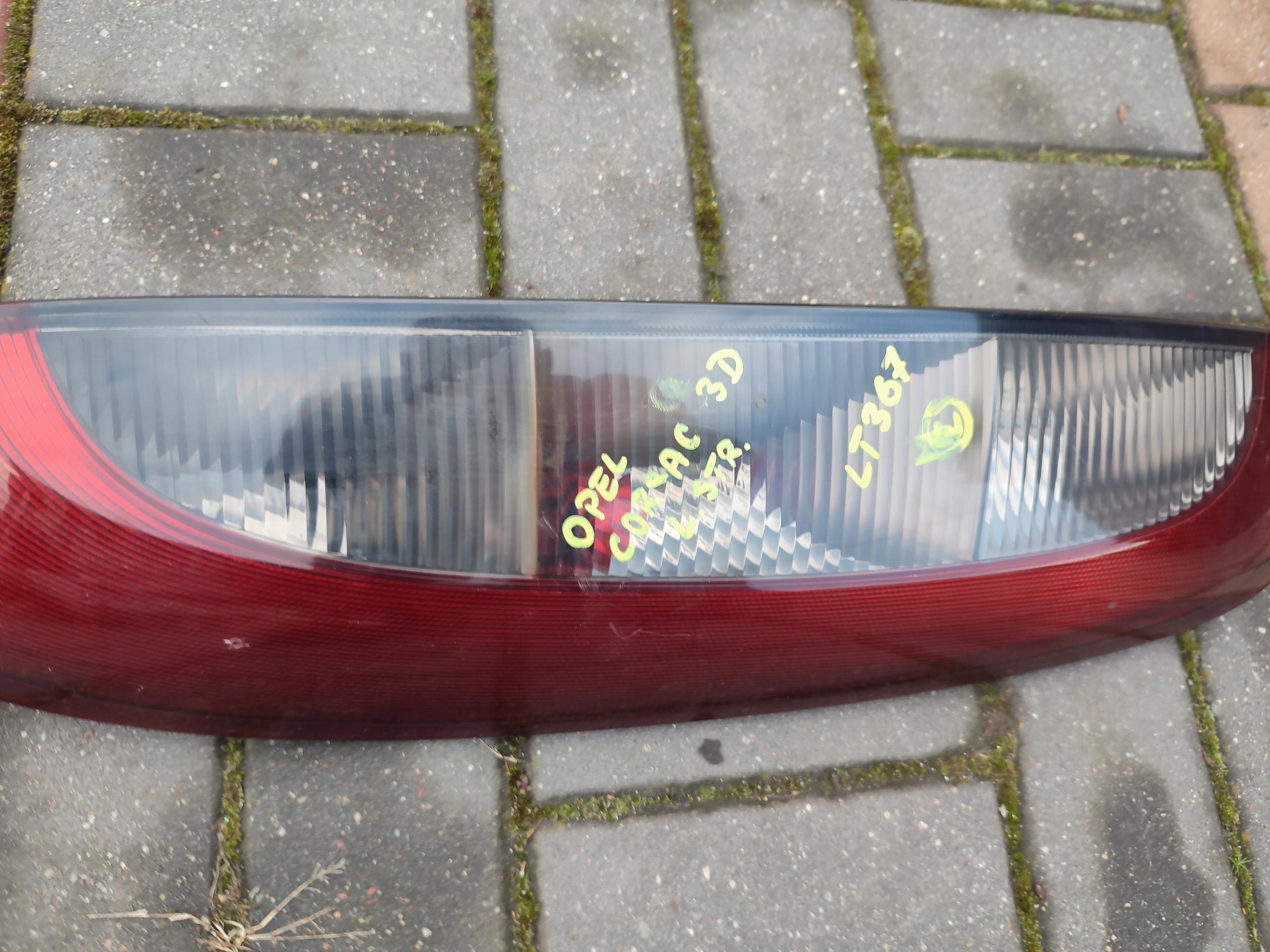 light left rear part left rear opel corsa c 3d