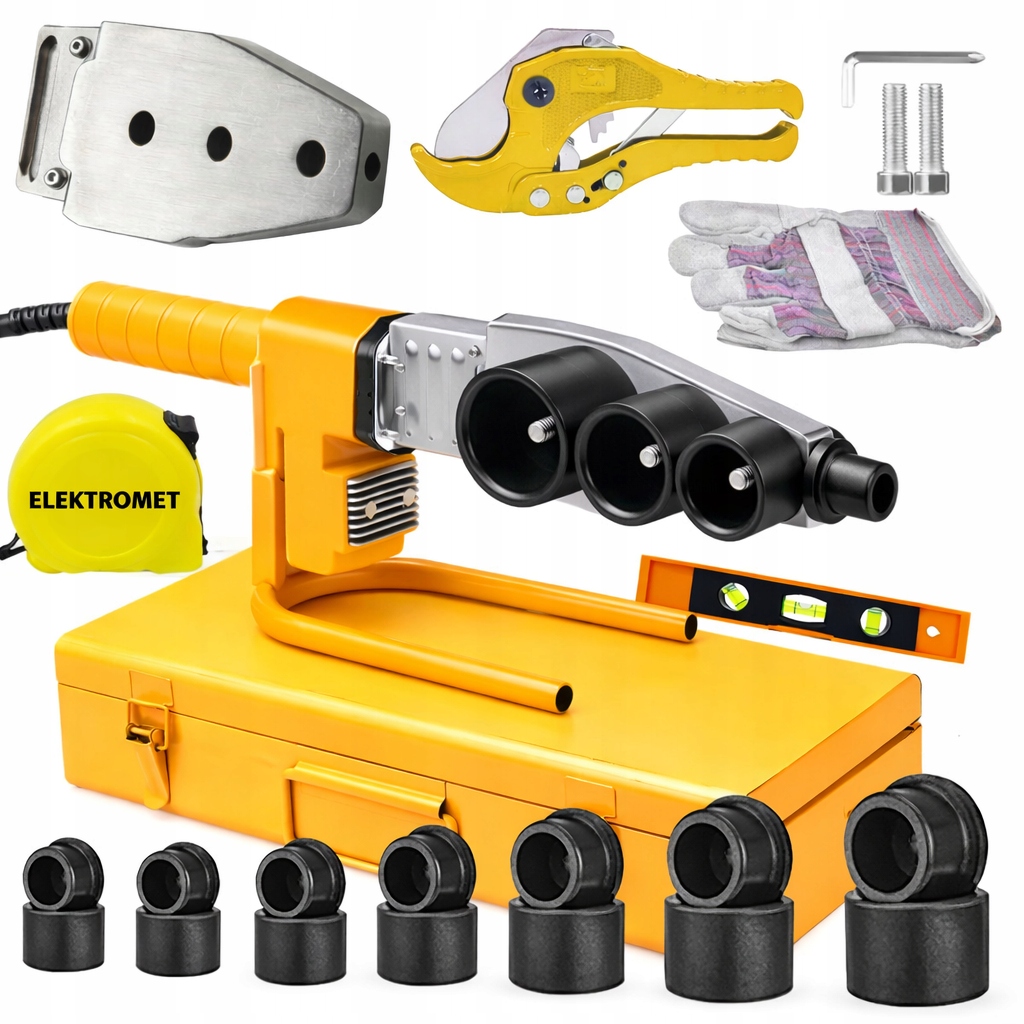 СВАРОЧНЫЙ АППАРАТ ДЛЯ ТРУБ ИЗ ПВХ И ПОЛИПРОПИЛЕНА, НАБОР АКСЕССУАРОВ ДЛЯ СВАРКИ