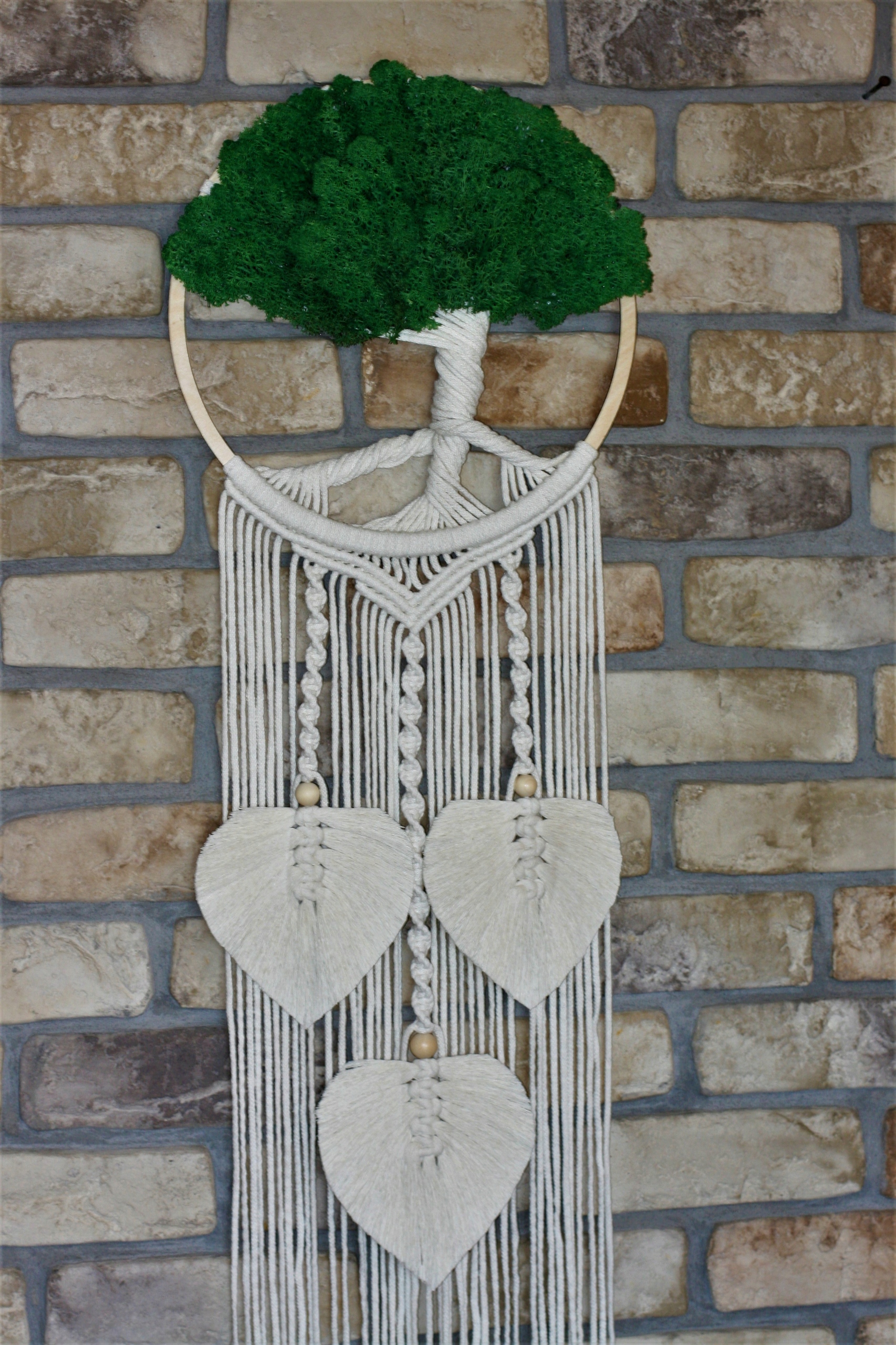 Strom života Lapač snů makramé mech chrobotek