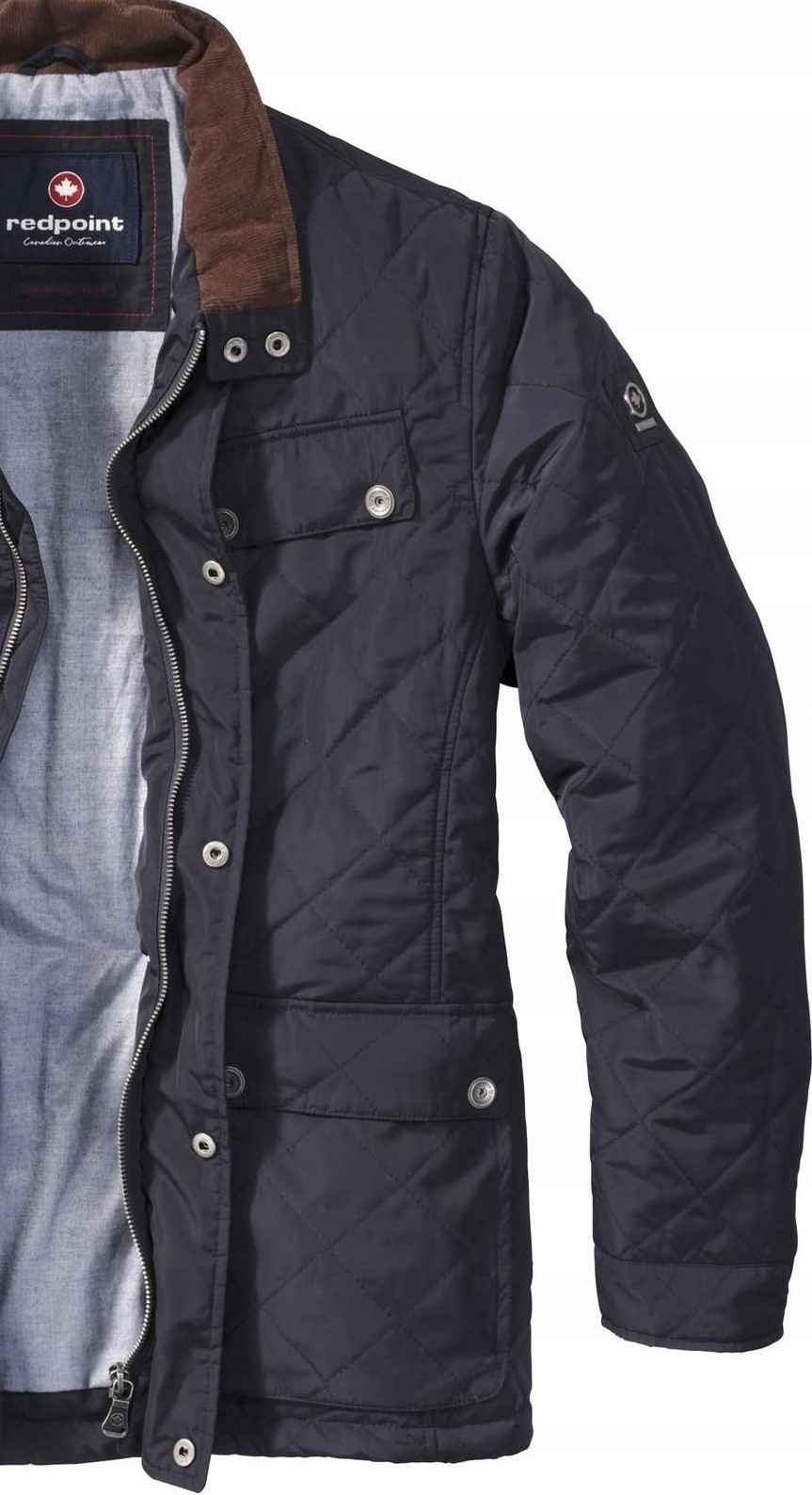 Kurtka ELEGANCKA GRANATOWA 58 Męska LEKKA NOWOŚĆ Rozmiar 4XL