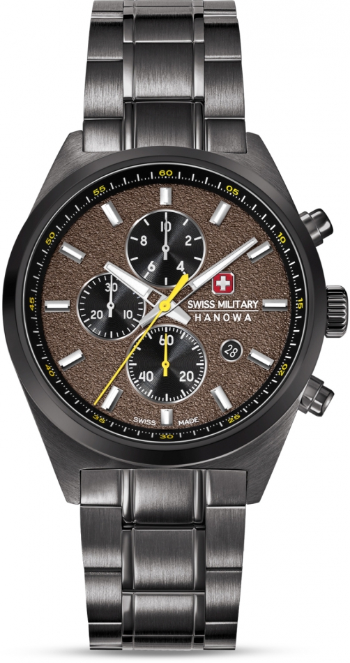 Zegarek męski Swiss Military SMWGI0007840 grafitowy sportowy do pływania